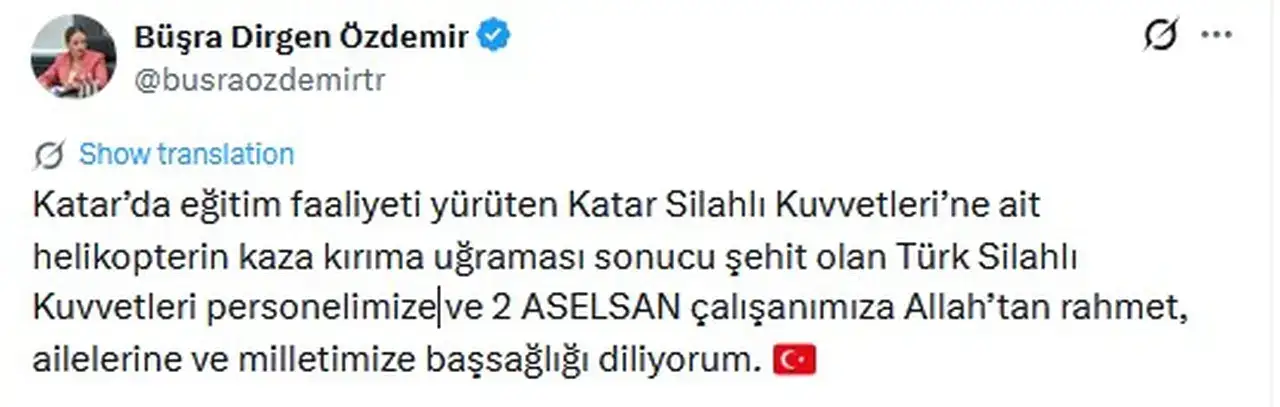 Antalya Tek Yürek: Katar Şehitlerimiz İçin Taziye Mesajları 1